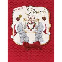 Fiancee Me to You Bear Handmade Boxed Christmas Card Extra Image 1 Preview